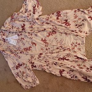 Brand new never worn cardigan with flowers